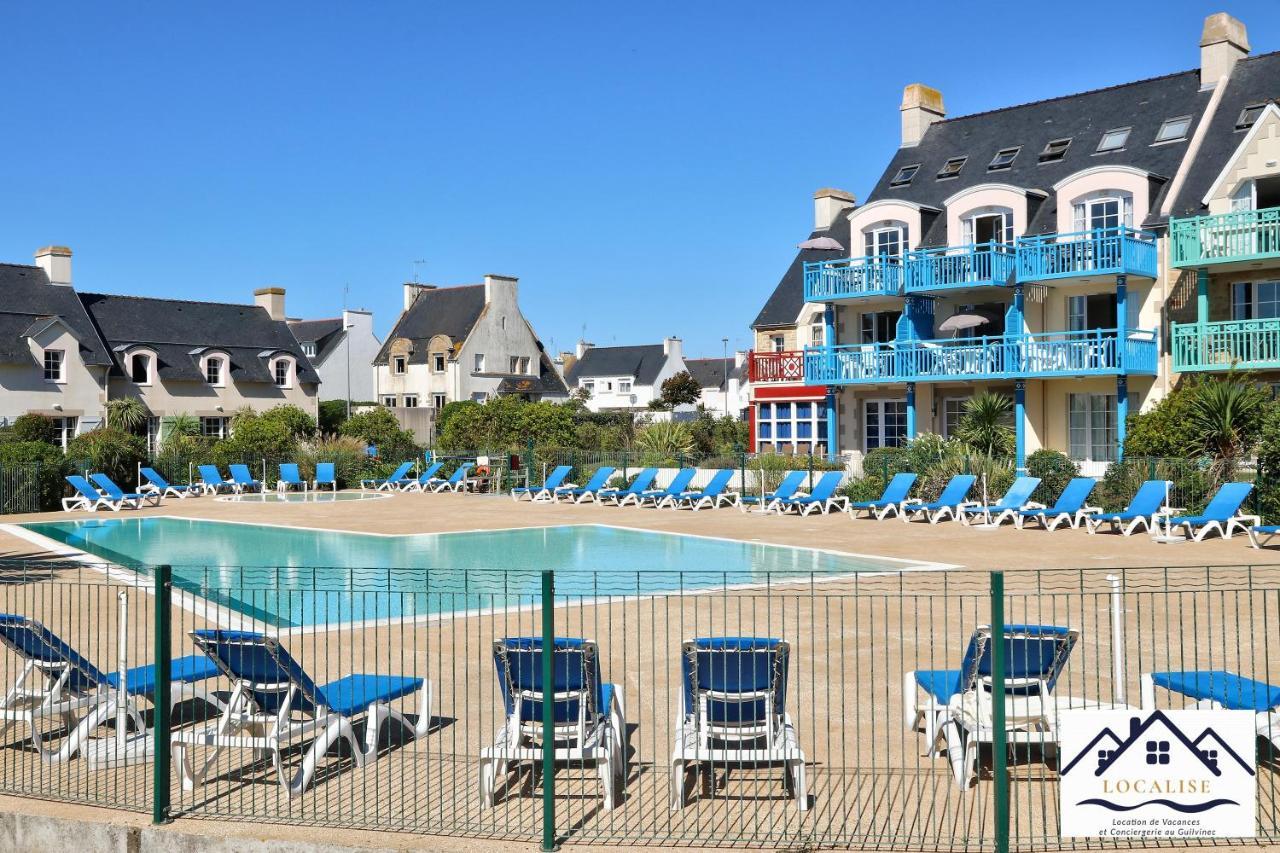 LocaLise au Guilvinec - A15 - Vue sur la mer la piscine et le jardin - Tout à pied, plages, port, centre, commerces, marché - Wifi inclus - Animaux bienvenus - Linge de lit inclus Esterno foto