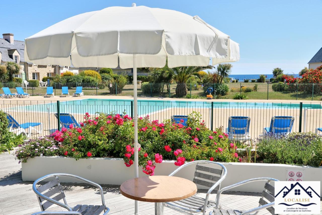 LocaLise au Guilvinec - A15 - Vue sur la mer la piscine et le jardin - Tout à pied, plages, port, centre, commerces, marché - Wifi inclus - Animaux bienvenus - Linge de lit inclus Esterno foto