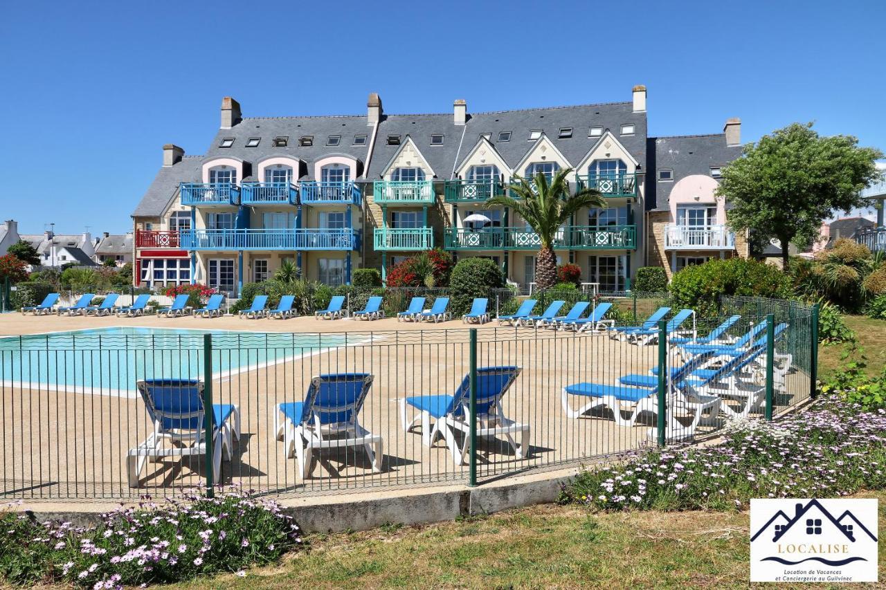 LocaLise au Guilvinec - A15 - Vue sur la mer la piscine et le jardin - Tout à pied, plages, port, centre, commerces, marché - Wifi inclus - Animaux bienvenus - Linge de lit inclus Esterno foto